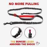 Double Dog Leash Hands-Free | 360°Swivel 2 Dog Coupler | No Pull Two Dog Leash