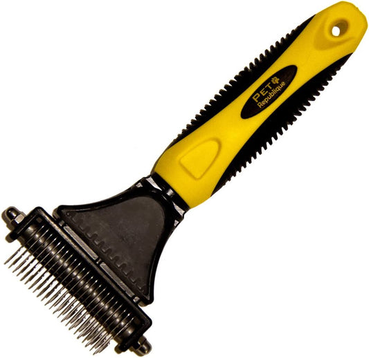 Dog Dematting Tool – Matt Splitters for Dogs, Cats, Rabbits, Long Haired Breed Pets – Effective Pet Dematting, Mat Remover, De-Matting Comb, or Dematter - Regular 12+23 Teeth Design