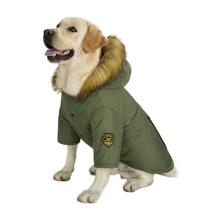 Waterproof Hooded Dog Warm Jacket