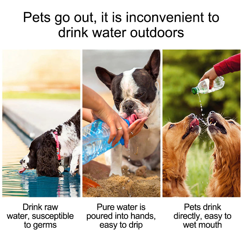 Portable Dog Water Bottle for Small Large Dogs Bowl Outdoor Walking Puppy Pet Travel Water Bottle Cat Drinking Bowl Dog Supplies